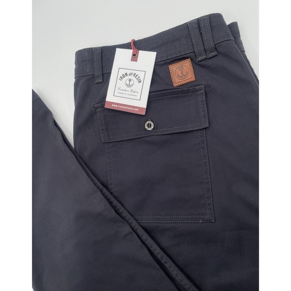 Iron And Resin Pants Men's 39X33.5 CharcoalBrigade Pockets Workwear NWT